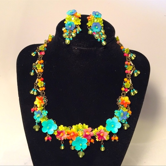 Colleen Toland Handmade One-Of-Kind Necklace and Earrings Timepieces. - Picture 3 of 8